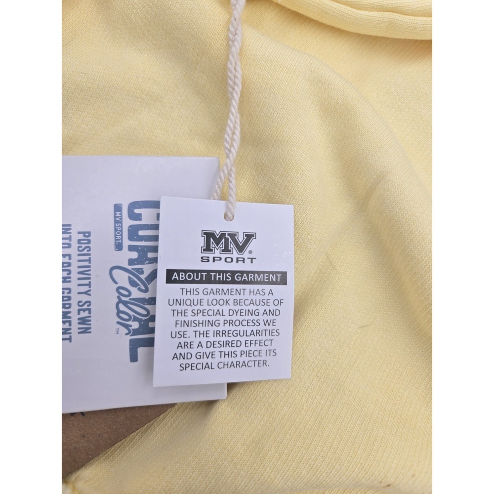 MV Sport Sunkissed Yellow Hoodie Adult Large Womans Has Imperfections See Photos - Picture 3 of 13